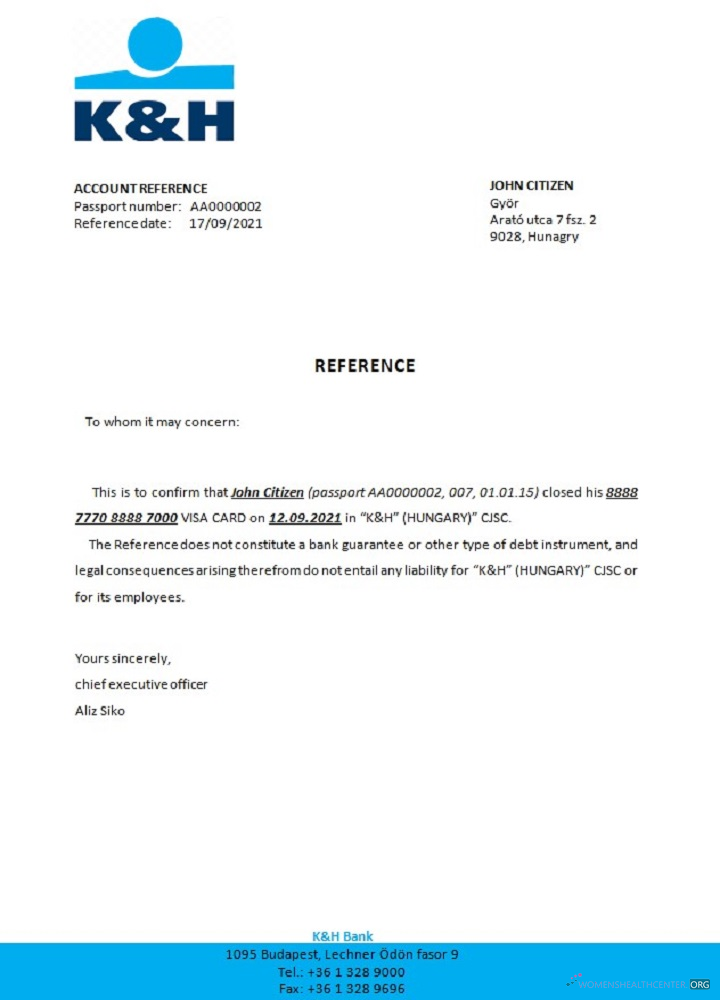 Редактируемый Скачать Венгрия K&H Closure Reference Photoshop Шаблон