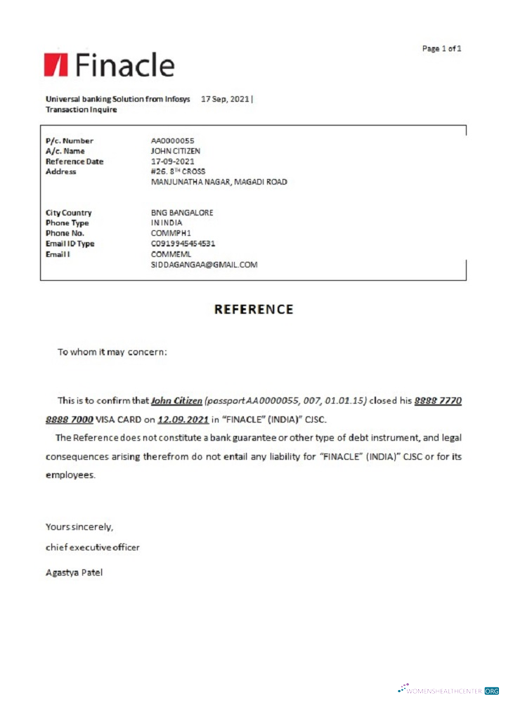 Качественный Скачать Индия Finacle Банк Closure Reference Photoshop Шаблон