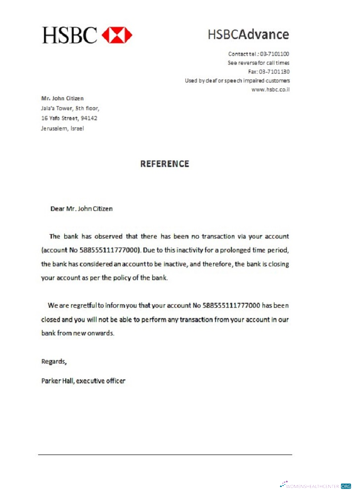 Редактируемый Скачать Израиль HSBC Closure Reference Photoshop Шаблон