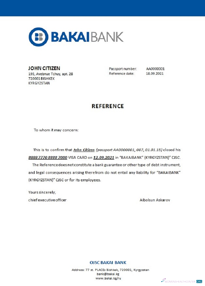 Профессиональный Скачать Киргизия OJSC Bakai Банк Closure Reference Photoshop Шаблон