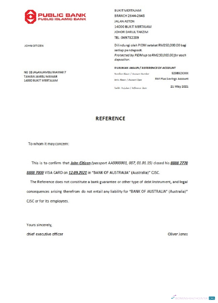 Редактируемый Скачать Малайзия Общественный Банк Closure Reference Photoshop Шаблон