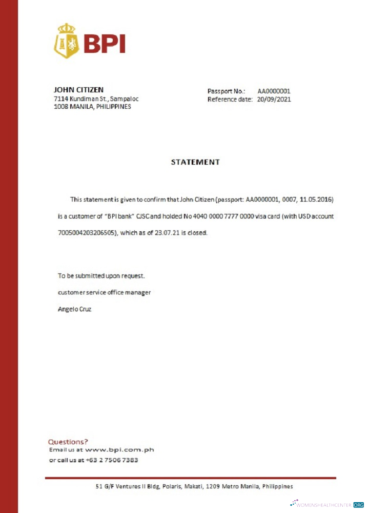 Премиум Скачать Филиппины BPI Closure Reference Photoshop Шаблон