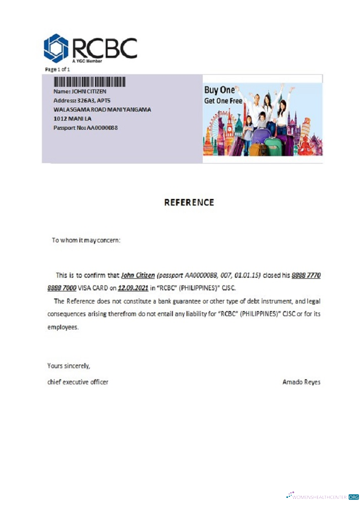 Профессиональный Скачать Филиппины RCBC Closure Reference Photoshop Шаблон