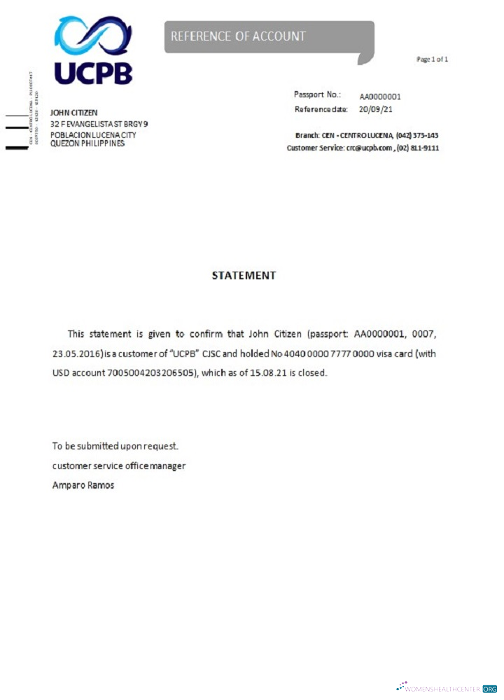 Качественный Скачать Филиппины UCPB Closure Reference Photoshop Шаблон