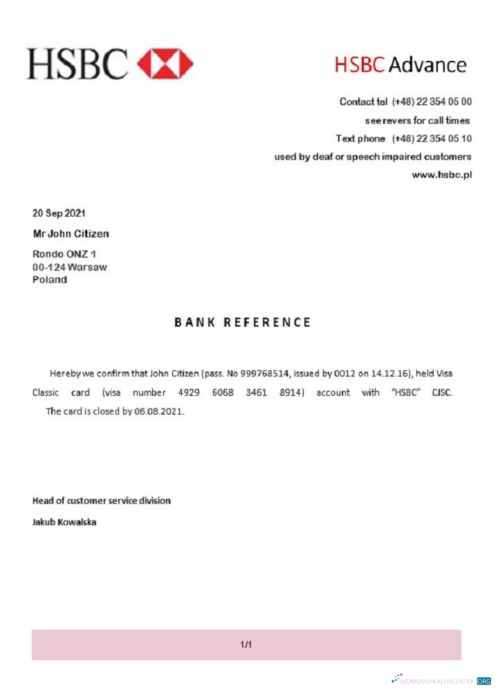 Реалистичный Скачать Польша HSBC Advance Closure Reference Photoshop Шаблон