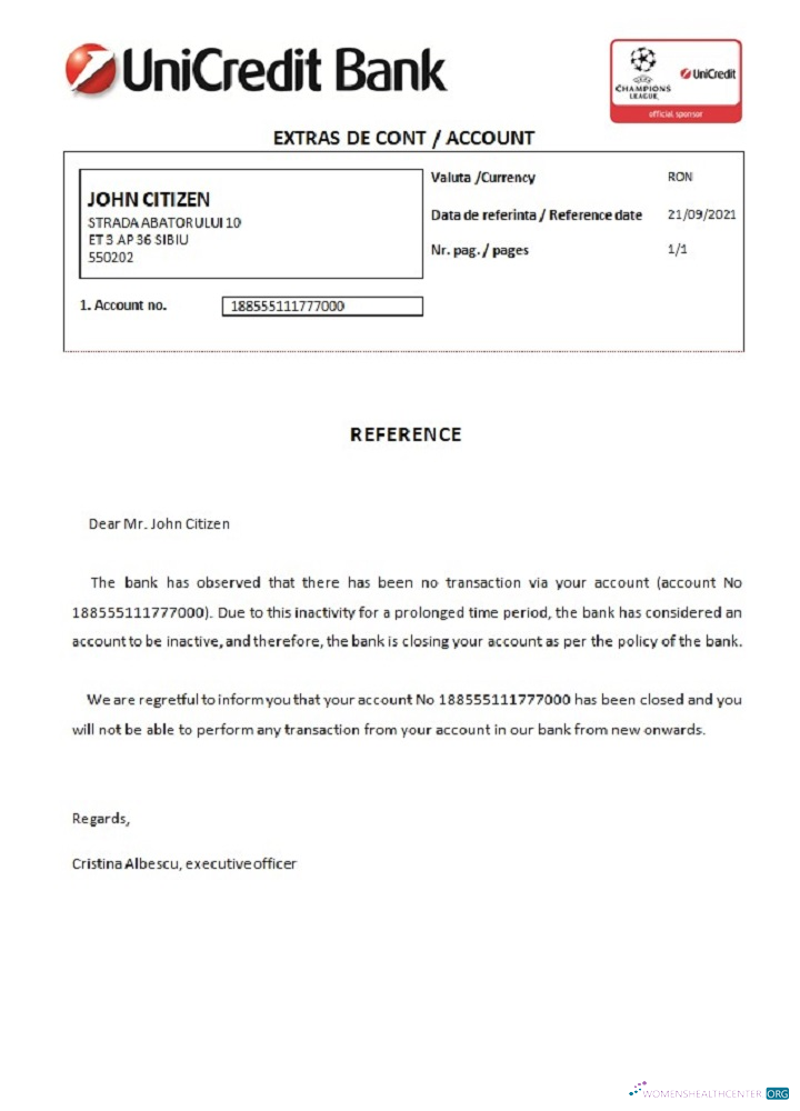 Премиум Скачать Румыния UniCredit Банк Closure Reference Photoshop Шаблон