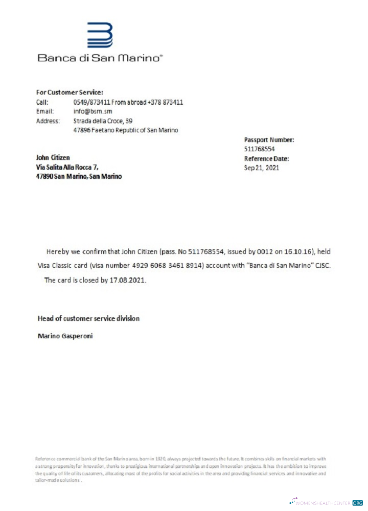 Качественный Скачать San Marino Banca Di San Marino Closure Reference Photoshop Шаблон