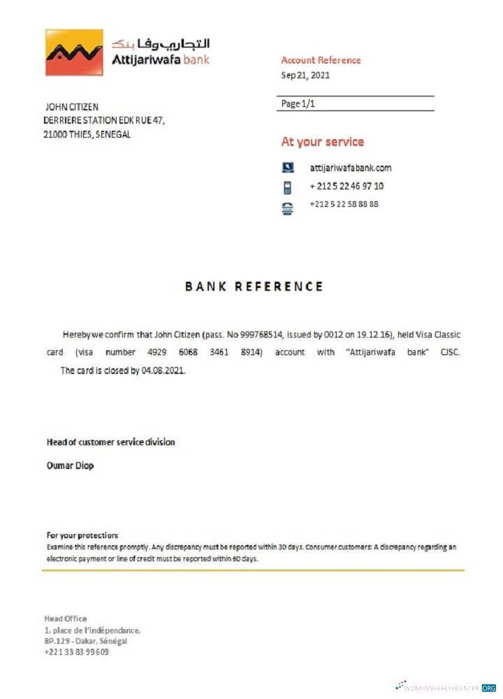 Качественный Скачать Сенегал Attijariwafa Банк Closure Reference Photoshop Шаблон