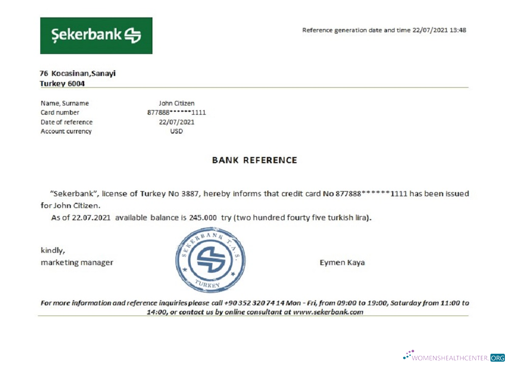 Реалистичный Скачать Турция Sekerbank Reference Photoshop Шаблон