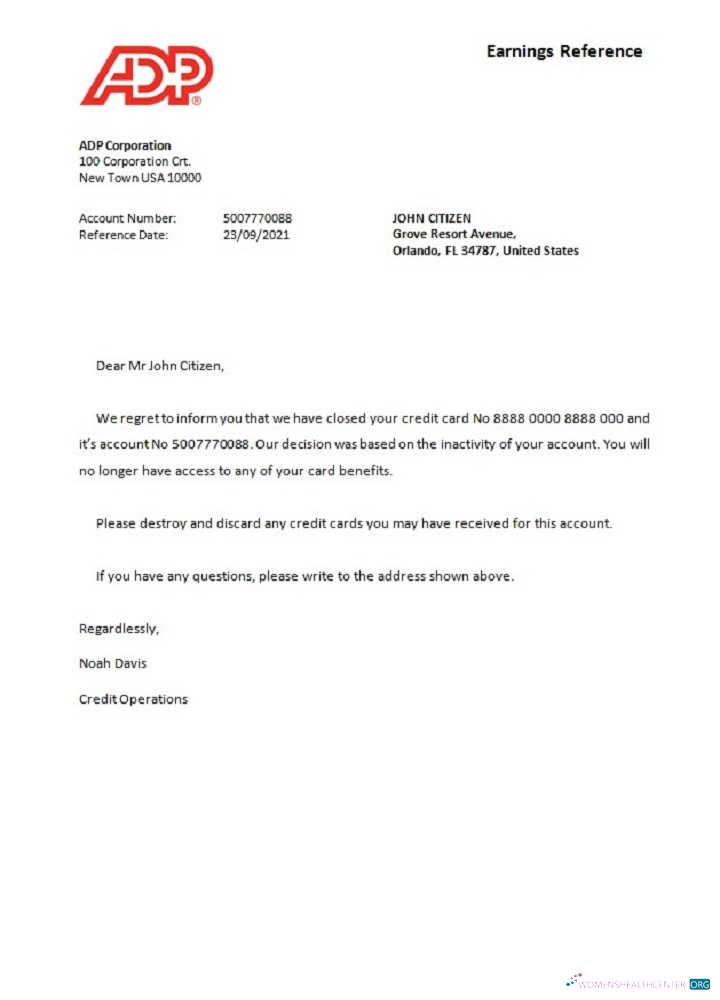 Профессиональный Скачать USA ADP Closure Reference Photoshop Шаблон