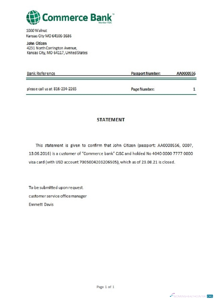 Качественный Скачать USA Commerce Банк Closure Reference Photoshop Шаблон