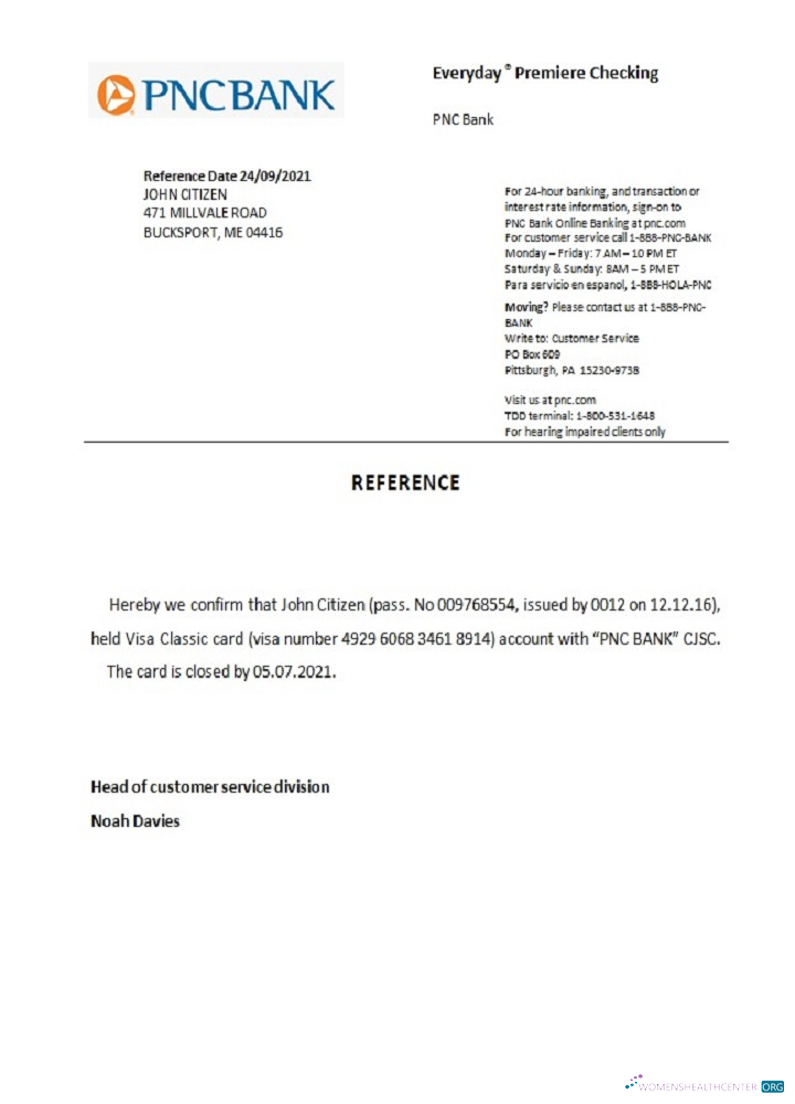Реалистичный Скачать USA PNC Closure Reference Photoshop Шаблон