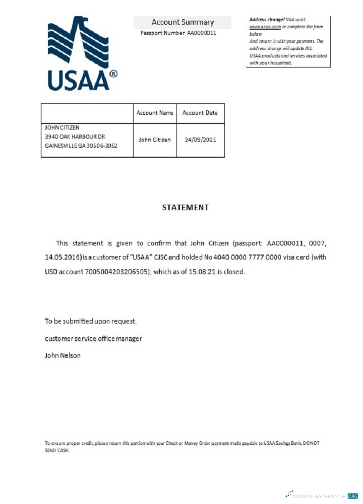 Редактируемый Скачать USA USAA Closure Reference Photoshop Шаблон