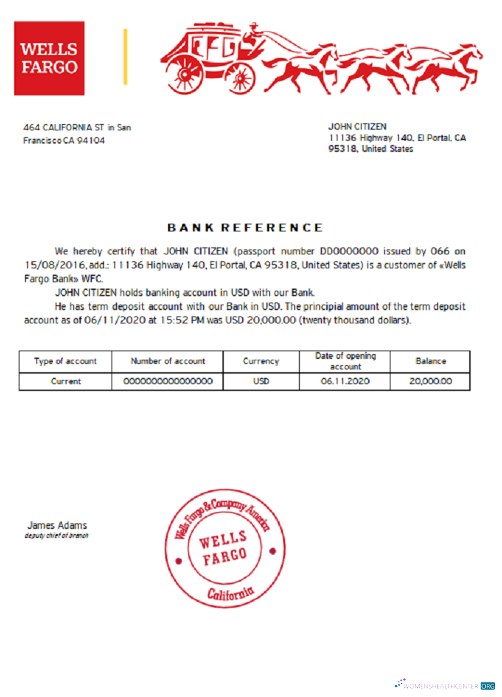Качественный Скачать USA Wells Fargo Банк Reference Photoshop Шаблон