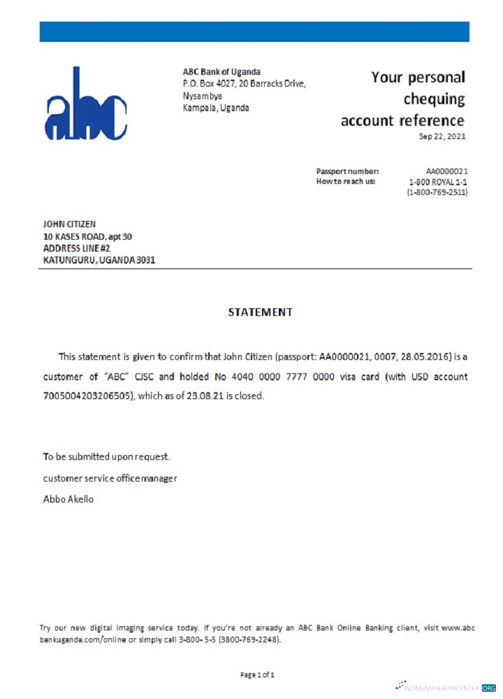 Профессиональный Скачать Уганда ABC Closure Reference Photoshop Шаблон