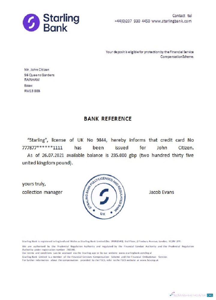 Премиум Скачать Великобритания Starling Банк Reference Photoshop Шаблон