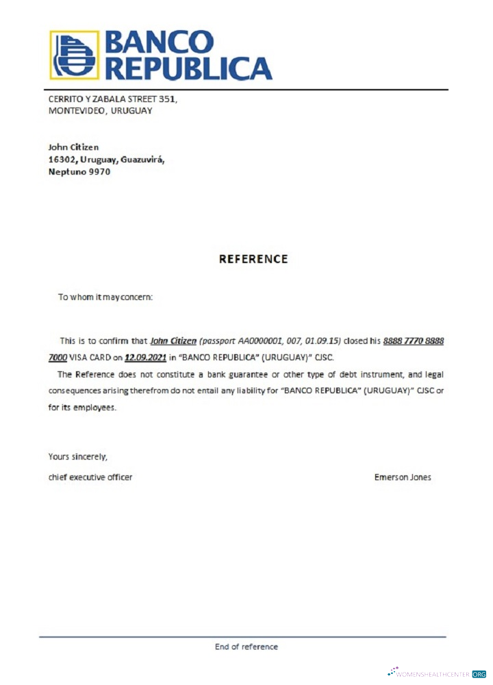 Профессиональный Скачать Уругвай Banco República Closure Reference Photoshop Шаблон
