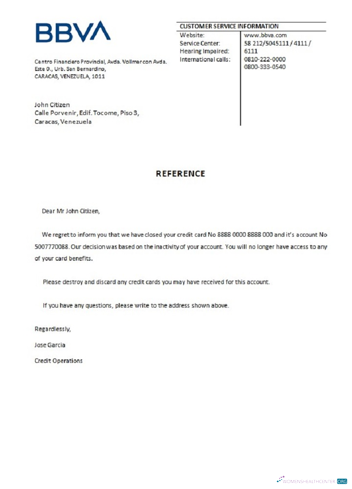 Редактируемый Скачать Венесуэла BBVA Банк Closure Reference Photoshop Шаблон