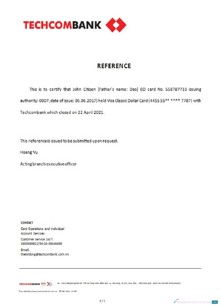 Профессиональный Скачать Вьетнам Techcombank Closure Reference Photoshop Шаблон
