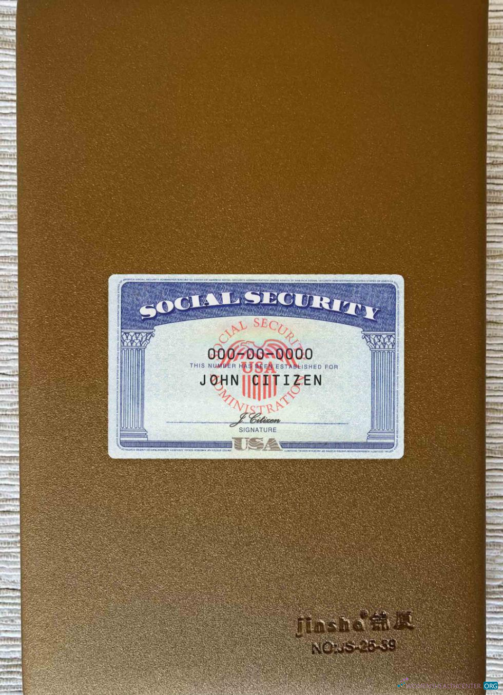 Hochwertige Herunterladen USA SSN Foto-Look Vorderseite Photoshop Vorlage