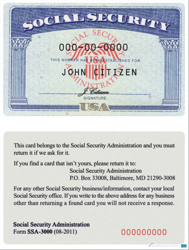 Realistische Herunterladen USA SSN Scan 2 Dateien PSD Photoshop Vorlage
