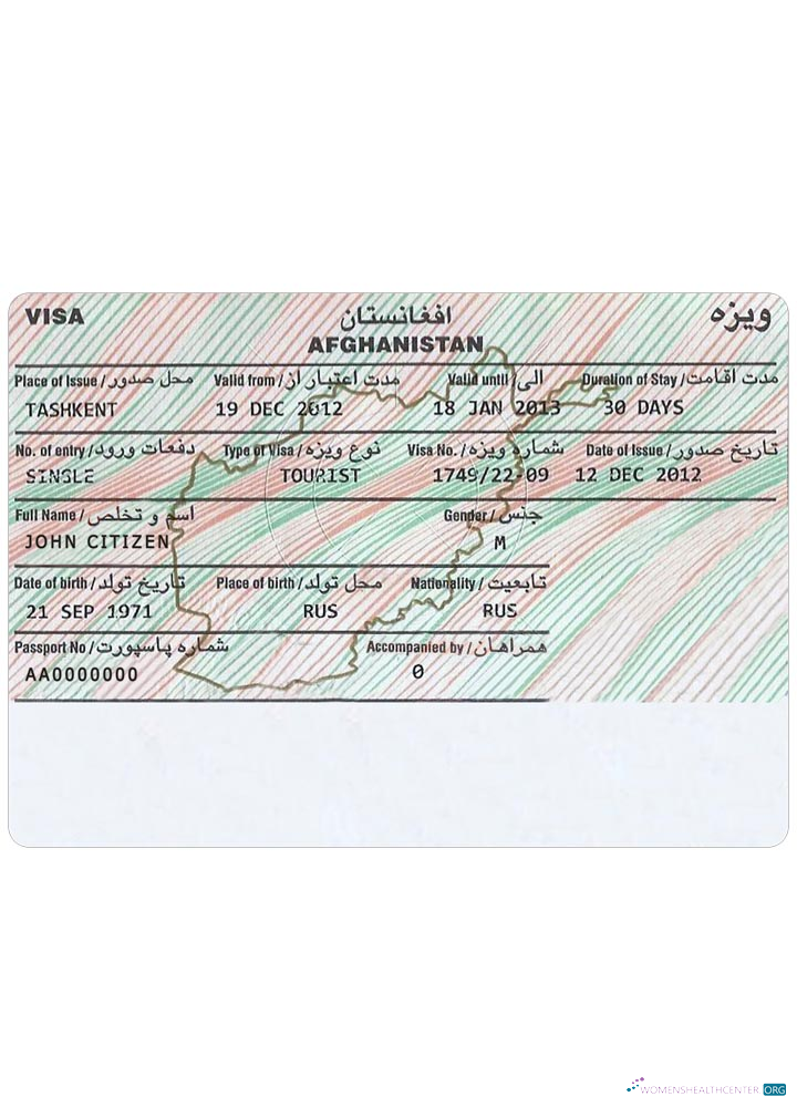 Qualité Télécharger Afghanistan Visa Photoshop Modèle