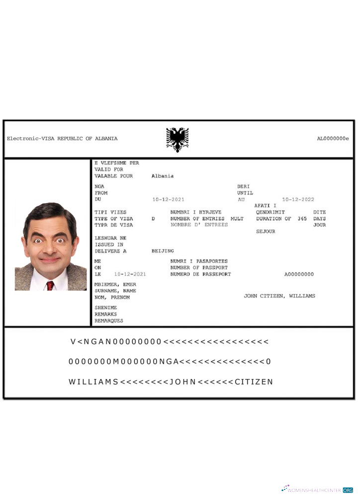 Premium Télécharger Albanie E Visa Photoshop Modèle