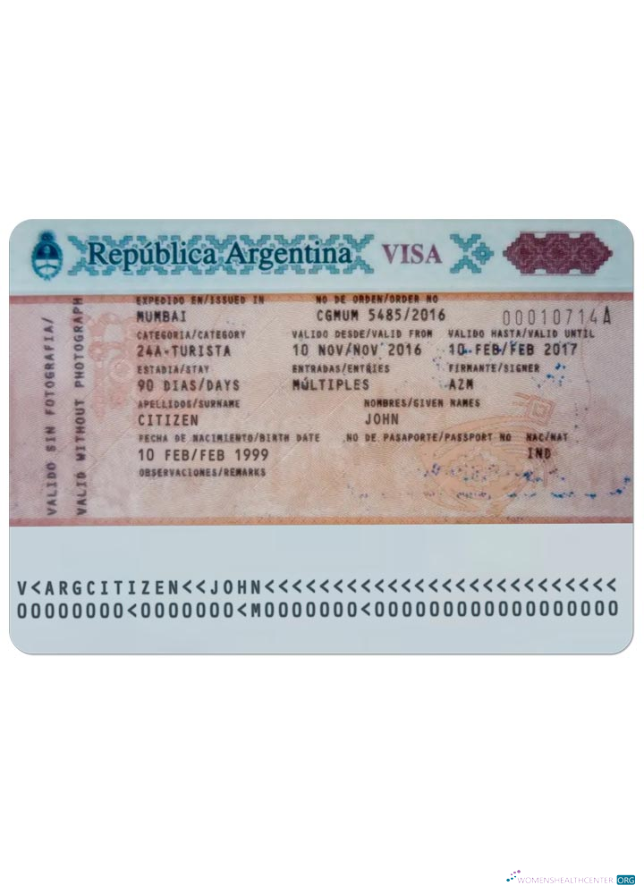 Professionnel Télécharger Argentine Visa Photoshop Modèle