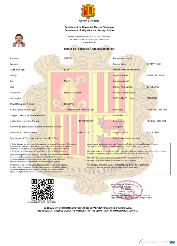Professionnel Télécharger Andorre E Visa dans Word et PDF Modèle Photoshop Modèle
