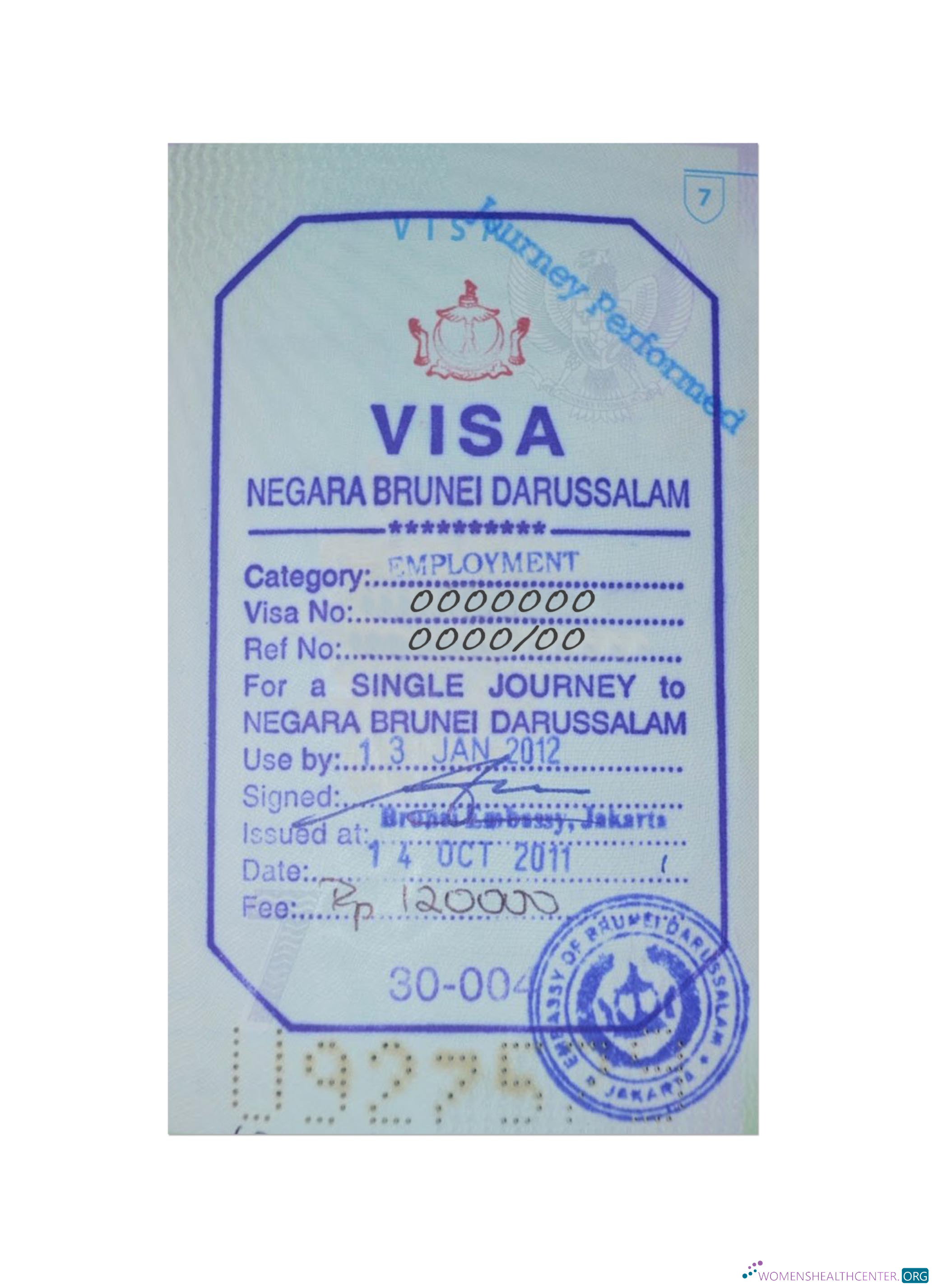 Premium Télécharger Brunei Stamp Visa Photoshop Modèle