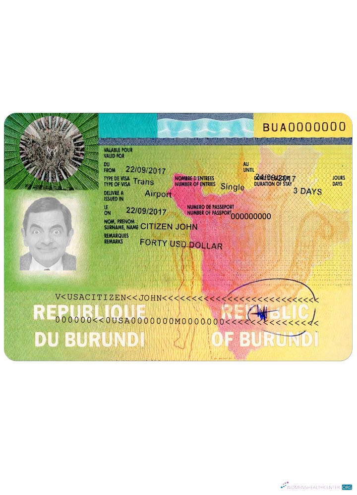 Premium Télécharger Burundi Voyage Visa Photoshop Modèle