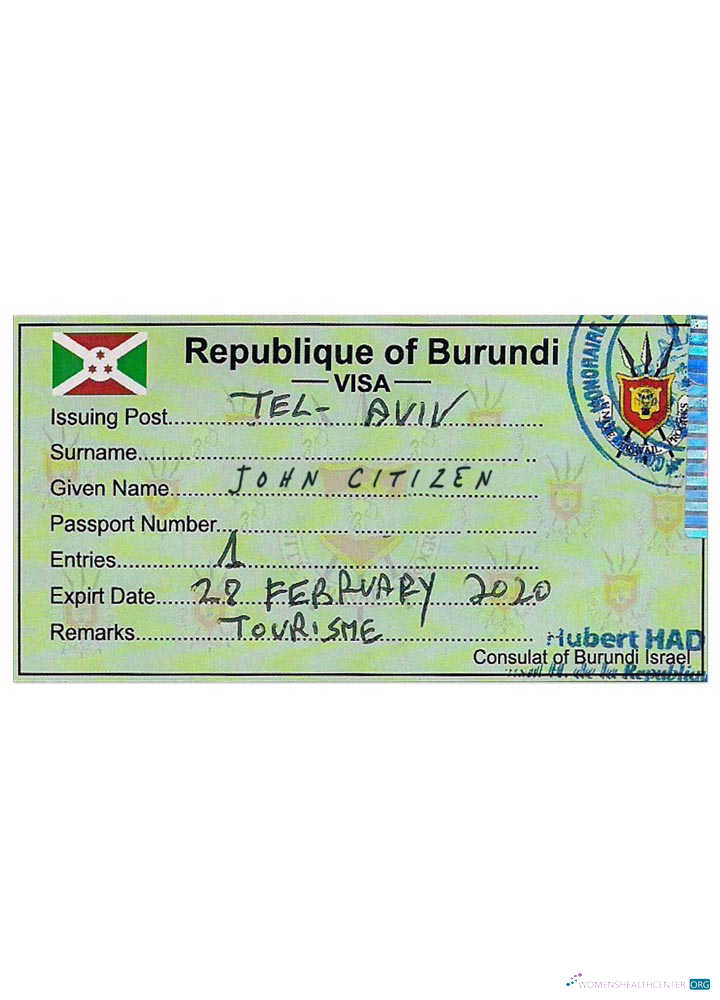 Premium Télécharger Burundi Visa Photoshop Modèle