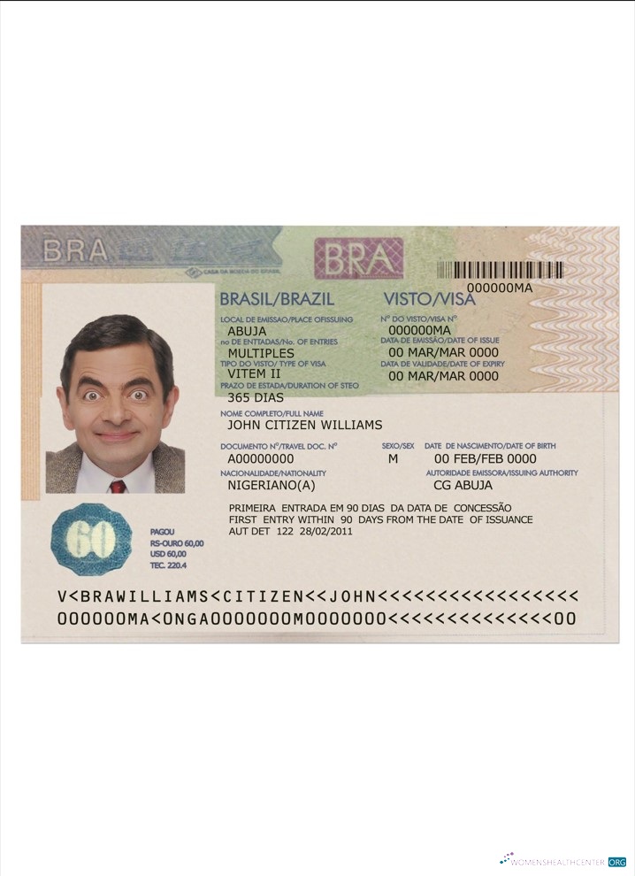 Professionnel Télécharger Brésil Visa Photoshop Modèle