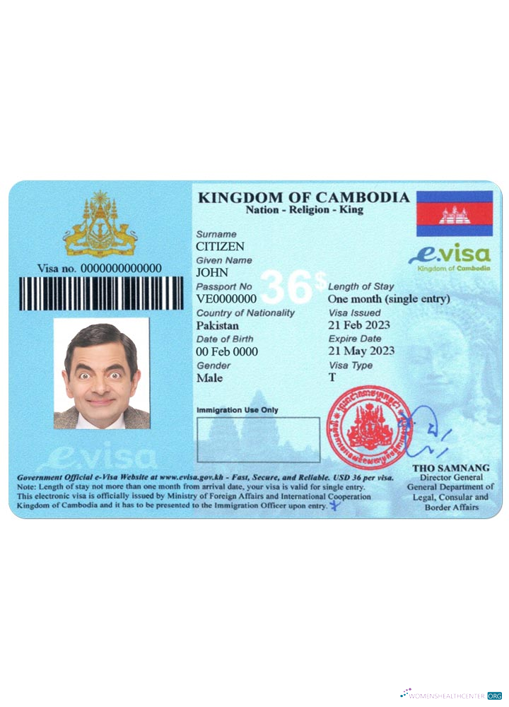 Professionnel Télécharger Cambodge Visa Version 2 Photoshop Modèle
