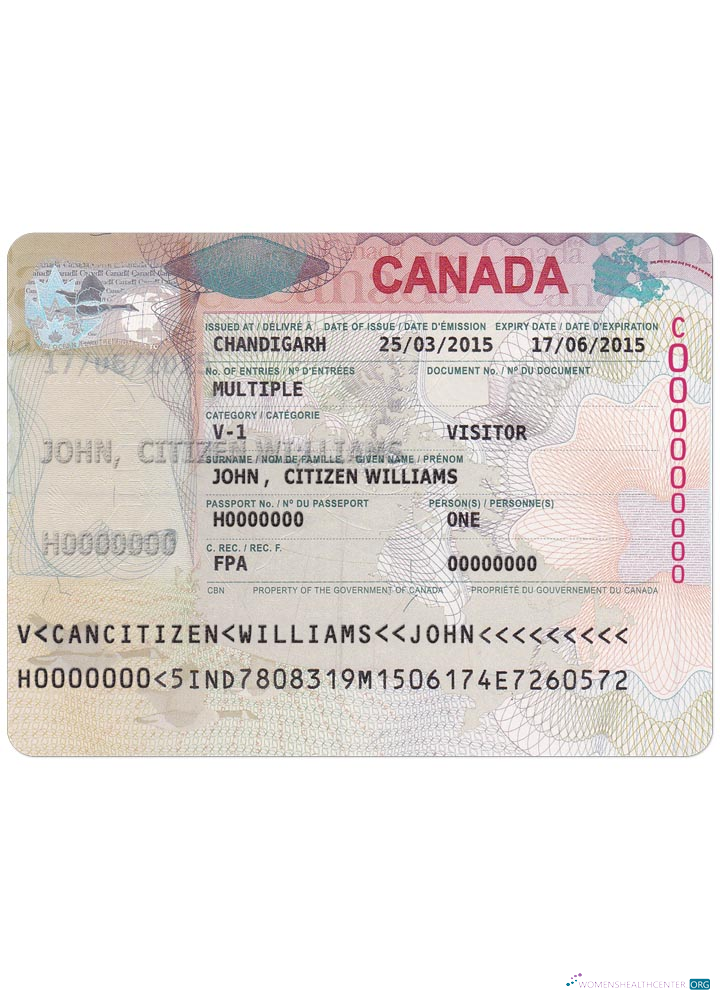 Qualité Télécharger Canada Visa Photoshop Modèle