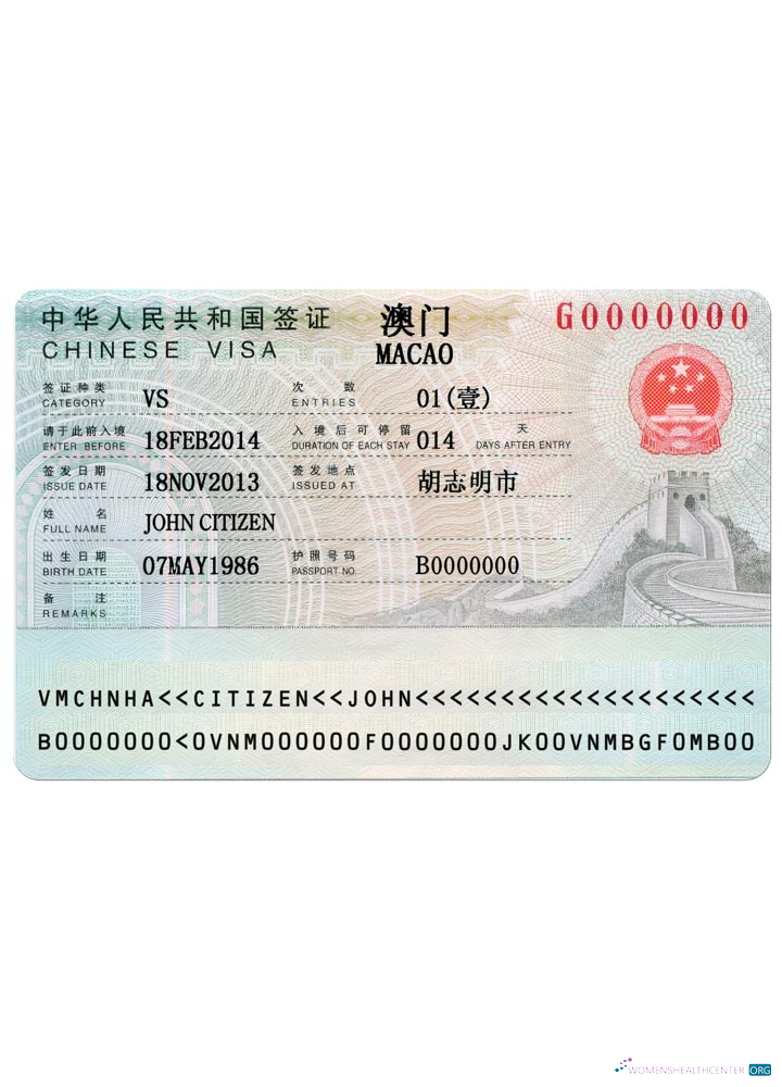 Qualité Télécharger Chine (MACAO) Voyage Visa Photoshop Modèle
