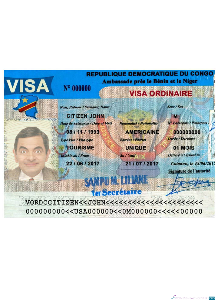 Professionnel Télécharger Congo Tourist Visa Photoshop Modèle