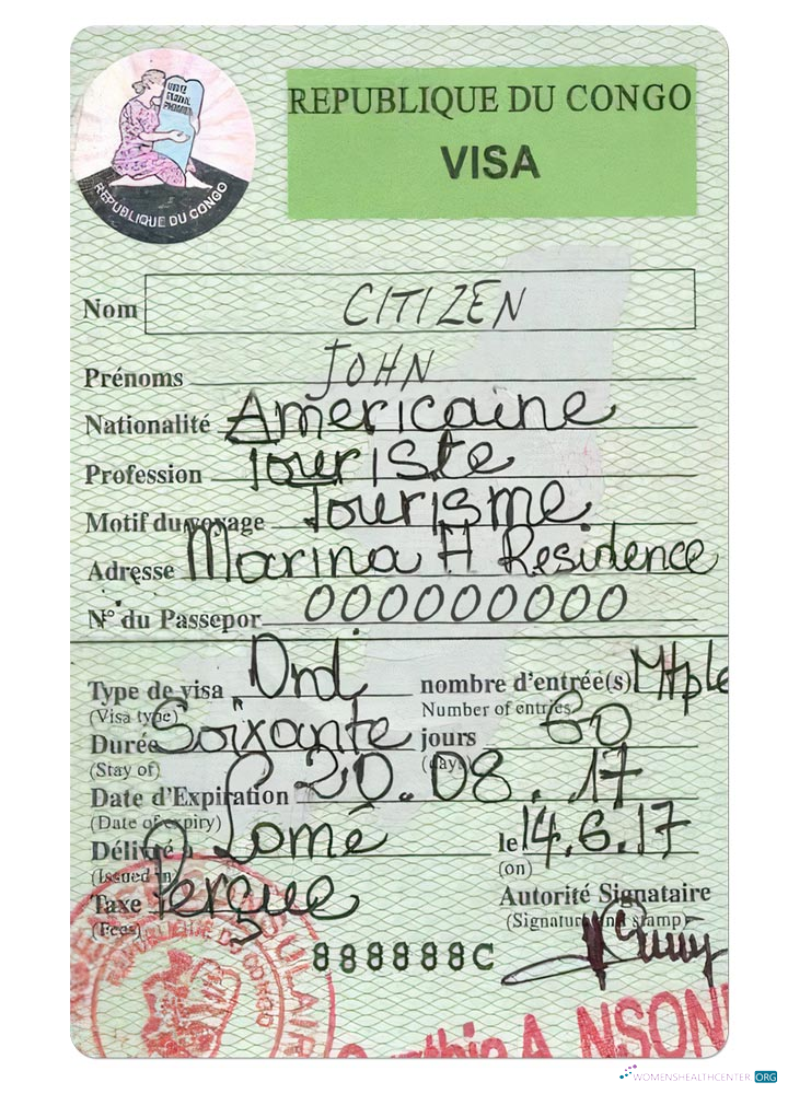 Qualité Télécharger Congo Voyage Visa Photoshop Modèle