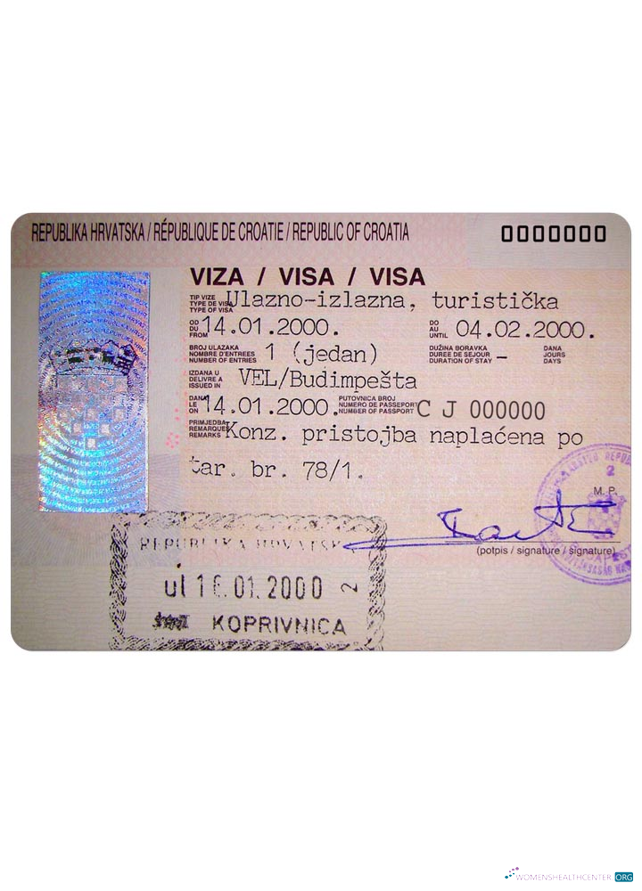 Qualité Télécharger Croatie Visa Photoshop Modèle