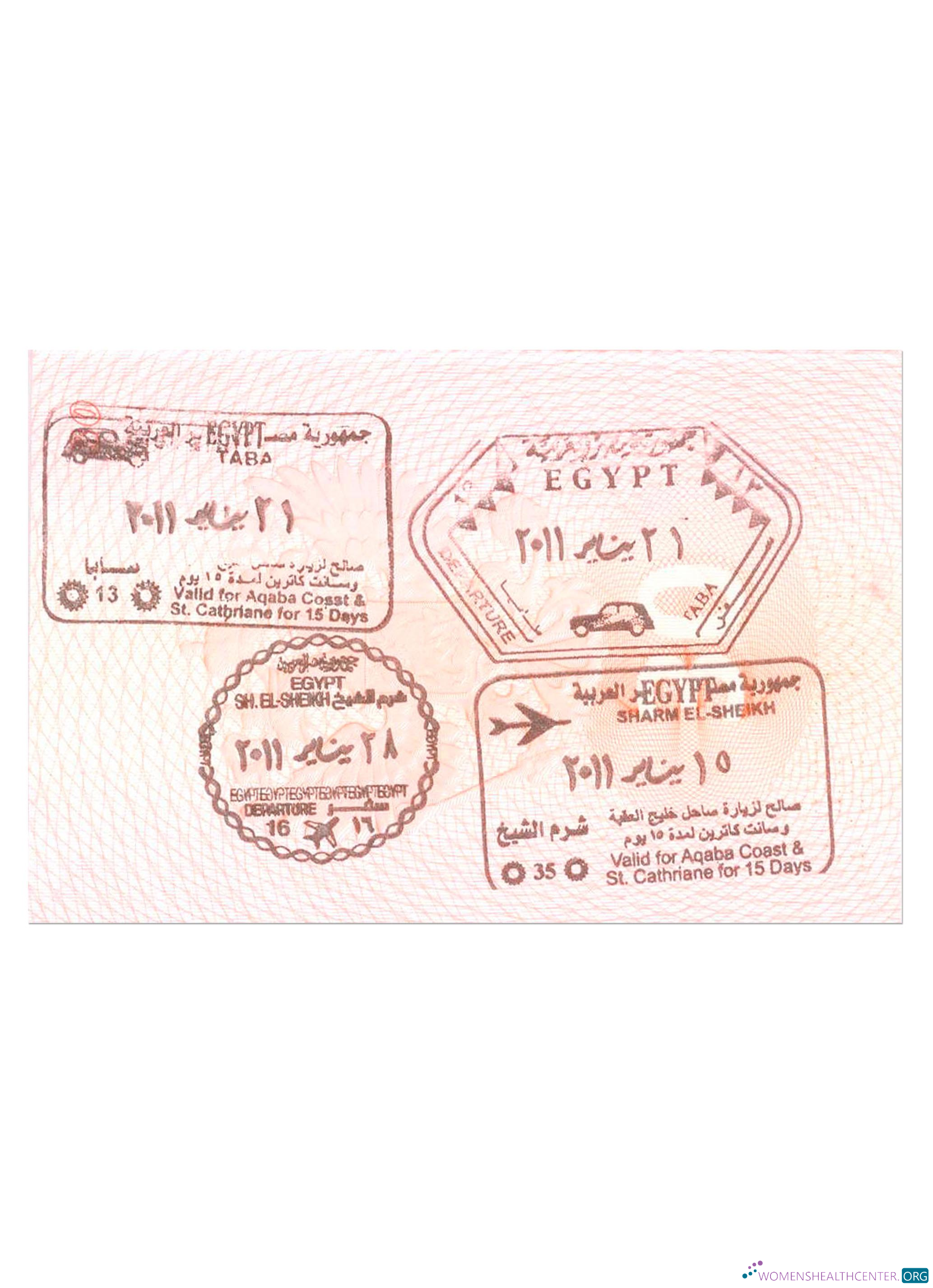 Réaliste Télécharger Égypte VISA STAMP Photoshop Modèle