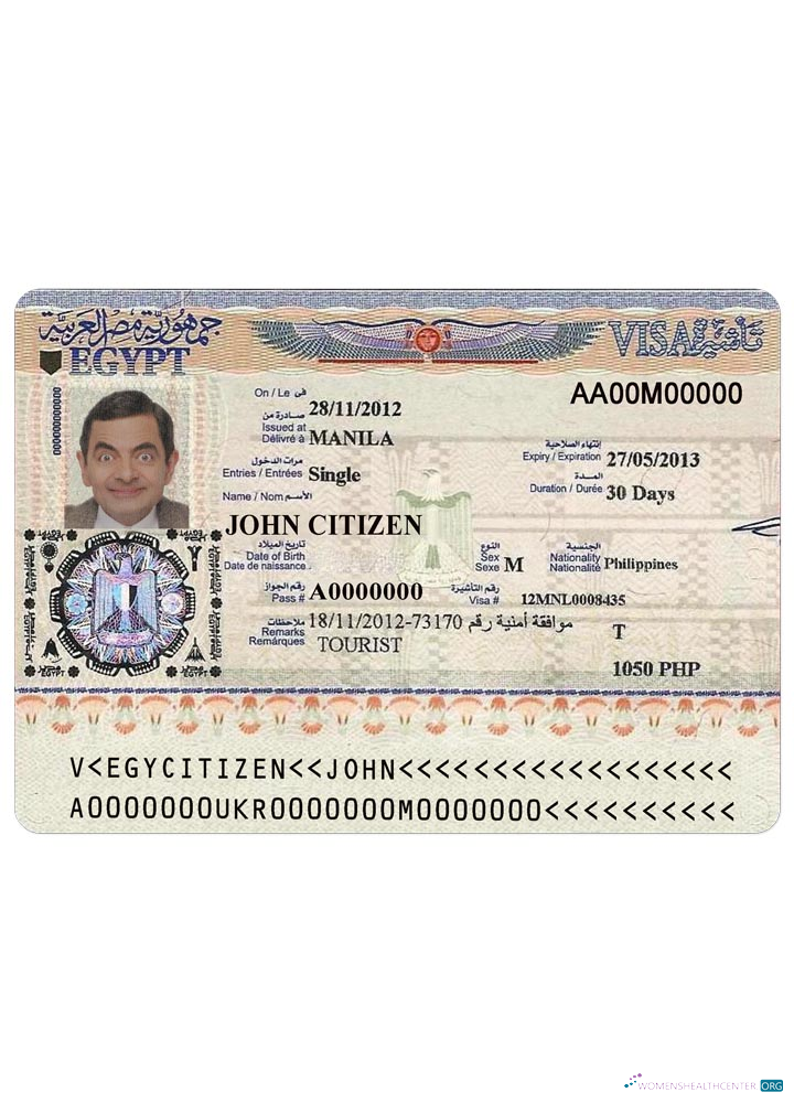 Professionnel Télécharger Égypte Visa Photoshop Modèle