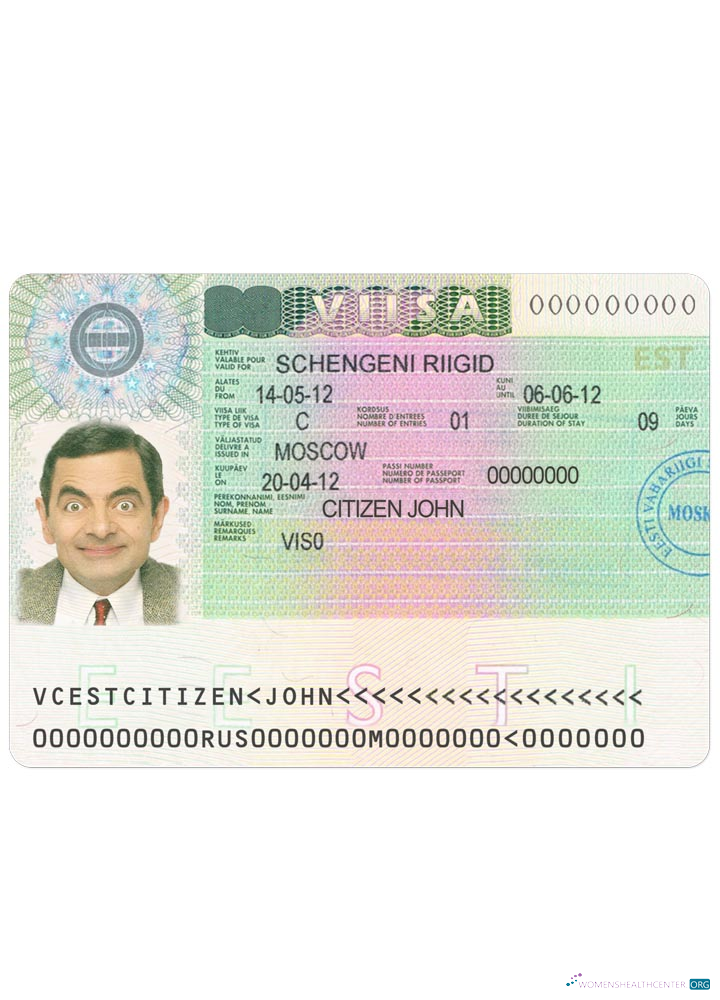 Modifiable Télécharger Estonie Schengen Visa Photoshop Modèle