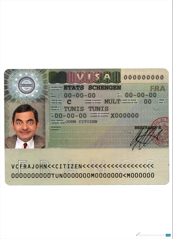 Professionnel Télécharger France Schengen Visa Photoshop Modèle