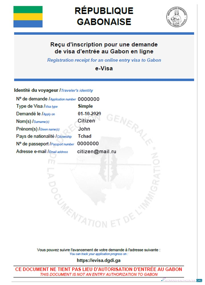 Premium Télécharger Gabon E Visa Photoshop Modèle