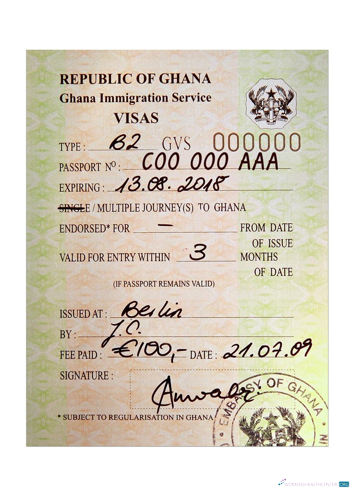 Réaliste Télécharger Ghana Visa Photoshop Modèle
