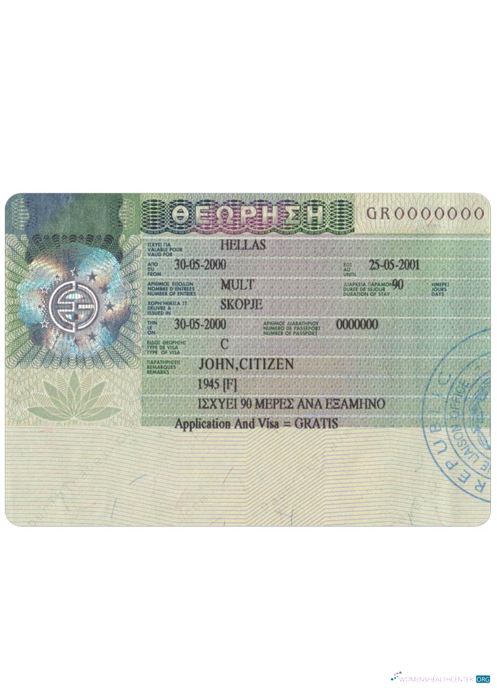 Premium Télécharger Grèce Visa Photoshop Modèle