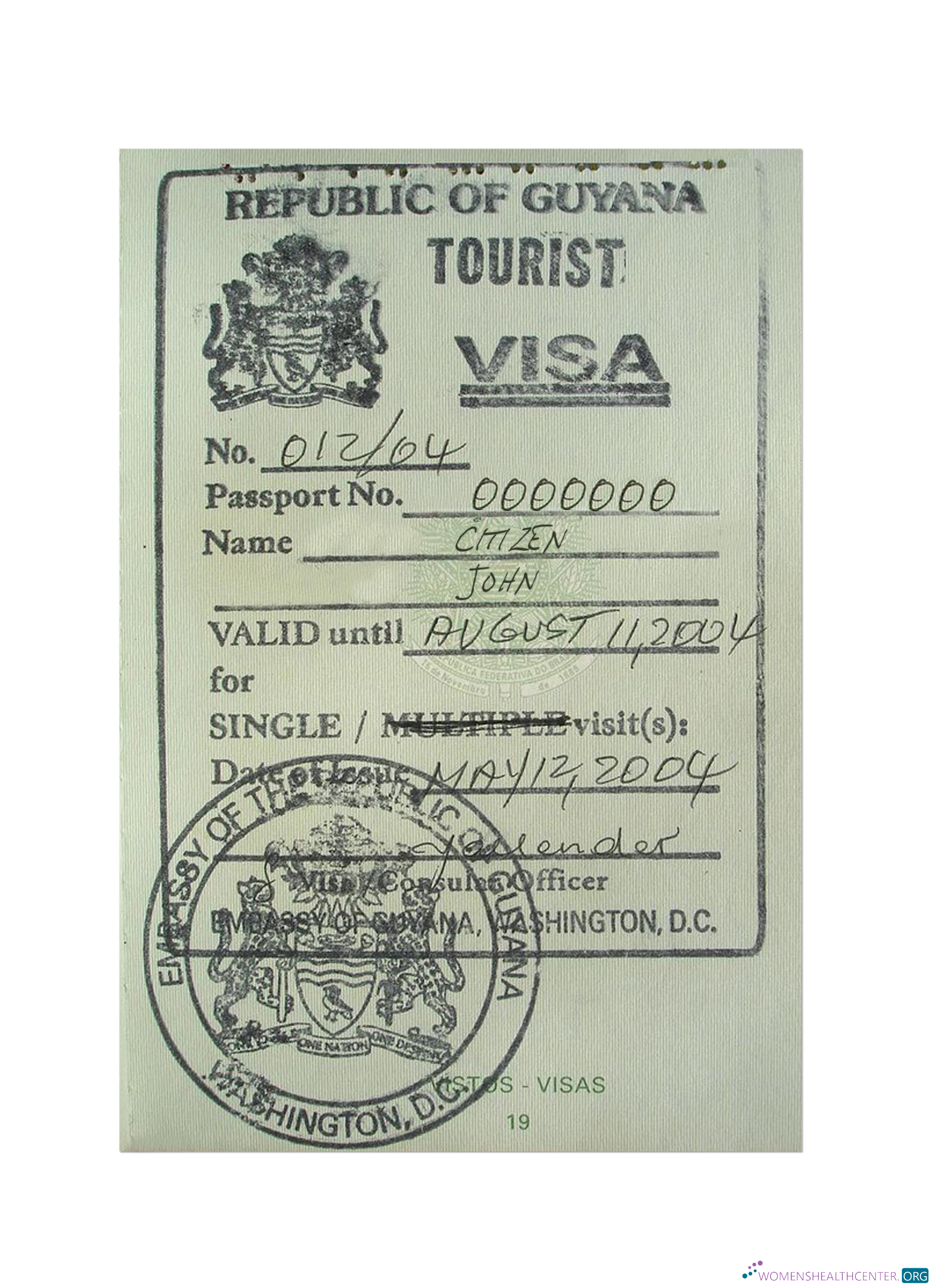 Premium Télécharger Guyana Stamp Visa Photoshop Modèle