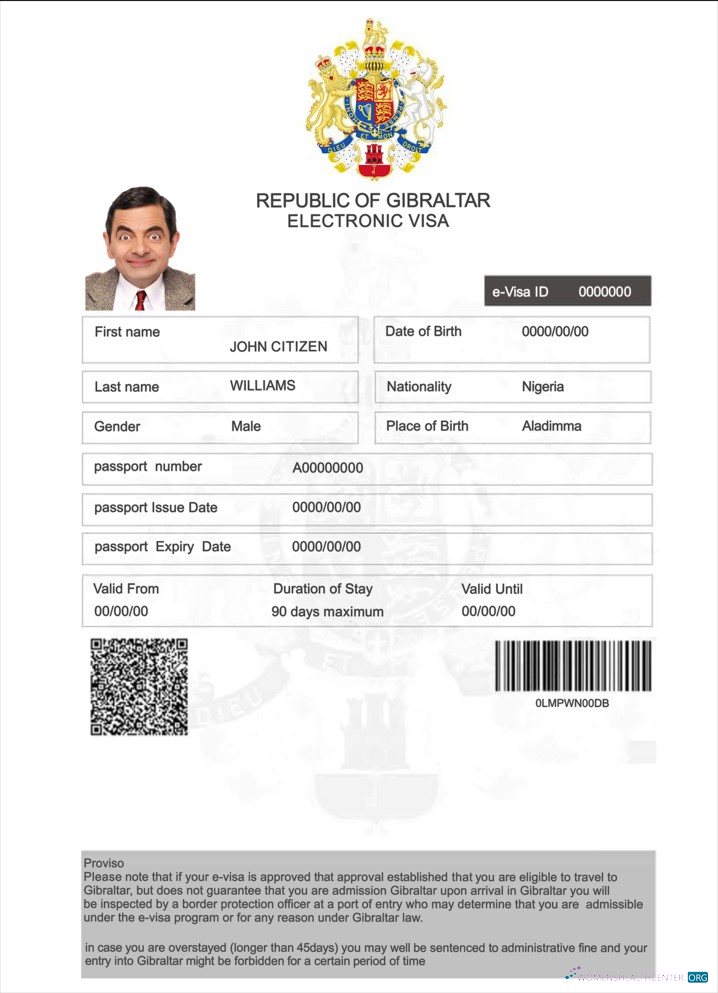 Qualité Télécharger Gibraltar Electronic Visa Photoshop Modèle