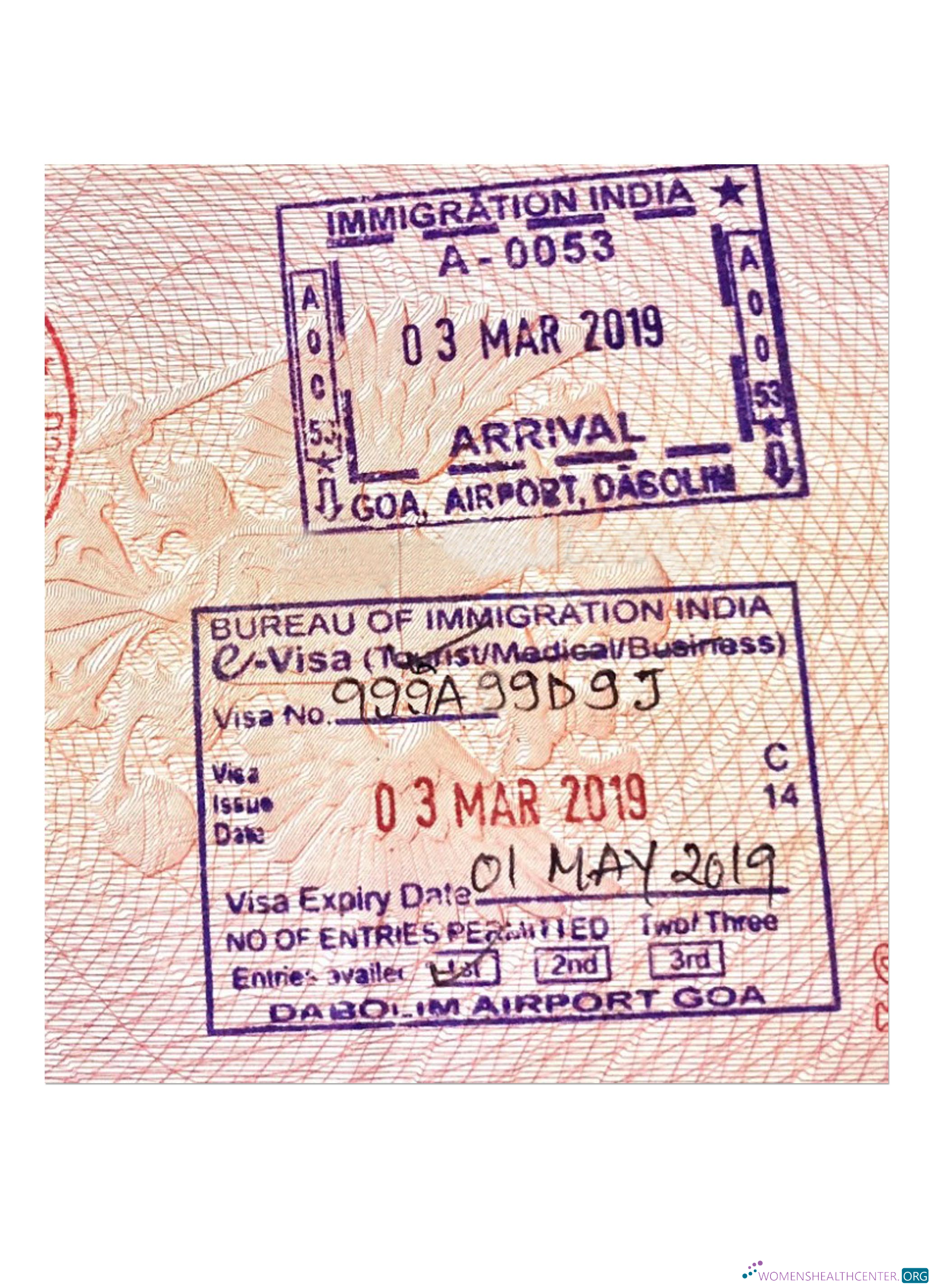 Premium Télécharger Inde VISA STAMP Photoshop Modèle