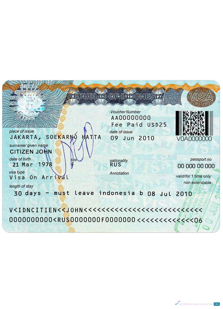 Réaliste Télécharger Indonésie Visa Photoshop Modèle